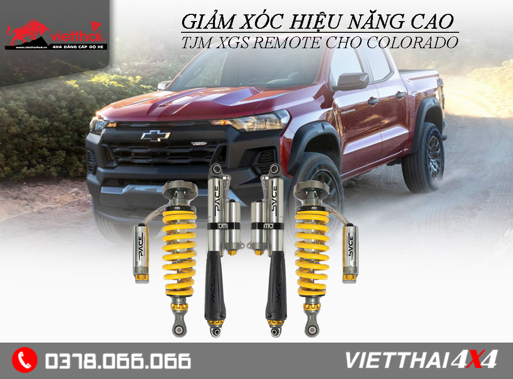 GIẢM XÓC HIỆU NĂNG CAO TJM XGS REMOTE CHO COLORADO